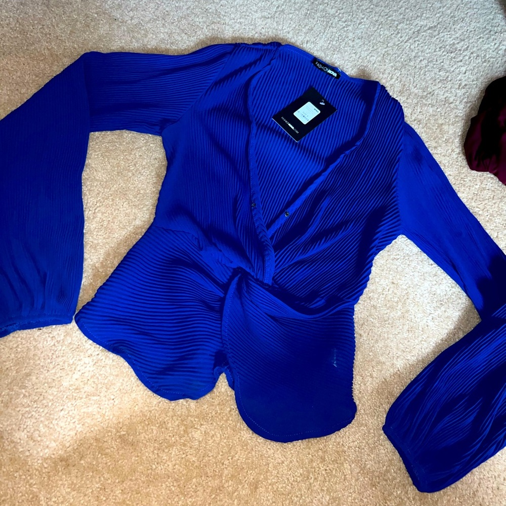 Blue Blouse NWT